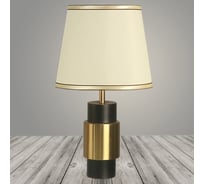 Настольная лампа РОСТОК A20466 BK+FGD черный/золото/белый абажур h460 1x60W E27, DIY23 988368181