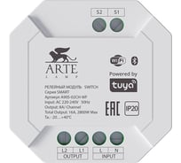 Релейный модуль ARTE LAMP SMART A90S-02CH-WF