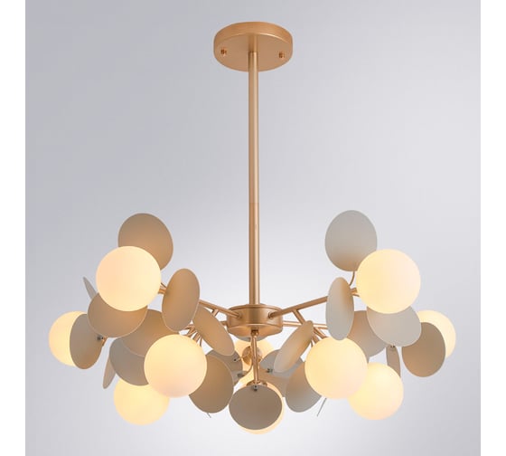 Люстра на штанге ARTE LAMP PEACOCK A1369SP-10GY