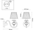 Бра ODEON LIGHT, ткань E14 1х40W MEDIA 4186/1W 3