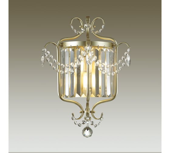 Бра ODEON LIGHT, хрусталь E14 2х40W SHARM 4686/2W