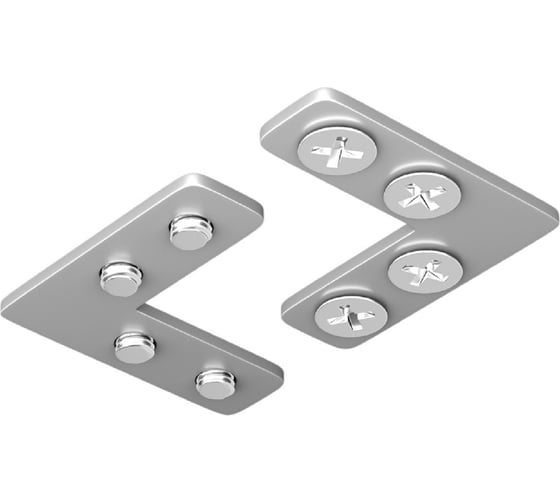 Соединитель угловой Hesby Lighting для шинопровода под натяжной потолок, 2 шт. ElDeko HSBL_0075 1