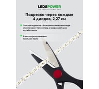 Светодиодная лента LEDS POWER 2835 176/м 16Вт/м 12В холодная серия ПРО125 00 1722