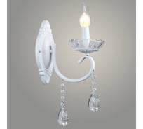 Бра РОСТОК NH4918/1W WT белый/хрусталь 1x40W Е14 h390, QH22 988018120