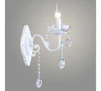 Бра РОСТОК NH5505/1W WT белый/хрусталь 1x60W E14 h430, QH23 988372704