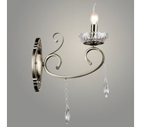 Бра РОСТОК NH5508/1W AB бронза/хрусталь 1x60W Е14 h450, QH23 988034094