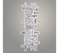 Бра РОСТОК W910-L CR хром/хрусталь 4x5W G9 h560, ZOK23 988032840