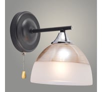 Бра РОСТОК XA1585B/1W BK+CR черный/хром 1x60W E27 h190, HN23 988372851