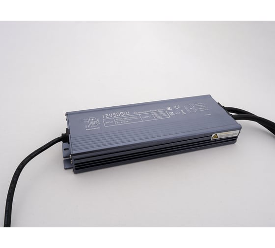 Блок питания LEDS POWER 500Вт 12В IP67 алюминий SLIM 003474