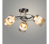 Люстра РОСТОК N6434/3 BK+FGD черный/золото 3x60W E27 d540 h240, QH24 988385460