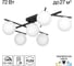 Люстра поворотная с пультом Citilux DORSY LED Чёрная CL223162 2
