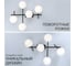 Люстра поворотная с пультом Citilux DORSY LED Чёрная CL223152 12