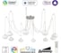 Умная подвесная люстра Citilux ATMAN SMART LED RGB Матовый Хром CL226A091 2
