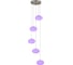 Умная каскадная люстра Citilux ATMAN SMART LED RGB Матовый Хром CL226A051 27