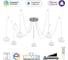 Умная подвесная люстра Citilux ATMAN SMART LED RGB Матовый Хром CL226A071 2