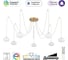 Умная подвесная люстра Citilux ATMAN SMART LED RGB Бронза CL226A073 2