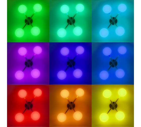 Умная люстра Citilux ATMAN SMART RGB LED Матовый Хром CL226A141