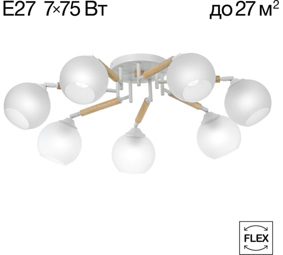 Люстра поворотная Citilux TIKA Белая CL133170 1