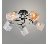 Люстра РОСТОК XA1517B/5 BK+CR черный/хром 5x60W E27 d590 h250, HN23 988034595