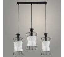 Подвес РОСТОК N5805/3HT BK+WT черный/белый, 3x40W, Е27, d680 h800, QH23 988035287