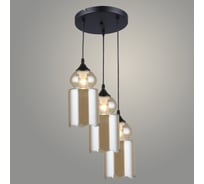Подвес РОСТОК N4819/3HQ BK+AM черный, 3x40W, E27, d300 h800, QH22 988015774