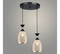 Подвес РОСТОК N5859/2HQ BK+AM черный, 2x40W, Е27, d350 h800, QH23 988035335