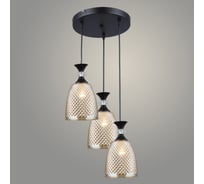 Подвес РОСТОК N5859/3HQ BK+AM черный, 3x40W, Е27, d350 h800, QH23 988035337