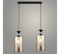 Подвес РОСТОК N5846/2HT BK+AM черный, 2x40W, Е27, d440 h800, QH23 988035314