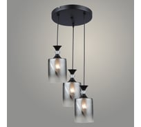 Подвес РОСТОК N5833/3HQ BK+SMK черный, 3x40W, Е27, d330 h800, QH23 988035301