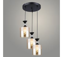 Подвес РОСТОК N5829/3HQ BK+AM черный, 3x40W, Е27, d330 h800, QH23 988035294