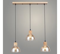 Подвес РОСТОК N5868/3HT WOOD+AM янтарный 3x40W, Е27, d640 h800, QH23 988372672