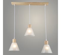 Подвес РОСТОК N6029/3HT WOOD+WT белый, 3x40W, Е27, d615 h800, QH23 988372676