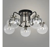 Люстра РОСТОК X22708/5 BK+SN черный/никель 5x40W E27 d600 h280, SHGN23 988032368