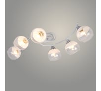 Люстра РОСТОК XA1415/6 WH+CR белый/хром 6x60W E27 d840 h180, HN23 988371769