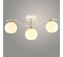 Люстра РОСТОК XA1441/3 WH+WOOD белый/дерево 3x60W E27 d540 h255, HN23 988371794