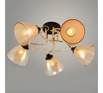 Люстра РОСТОК XA1321B/5 FGD+BK золото/черный 5x60W E27 d580 h250, HN22 988027151