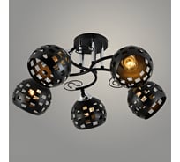 Люстра РОСТОК XA1381B/5 BK+CR черный/хром 5x60W E27 d560 h240, HN22 988027095