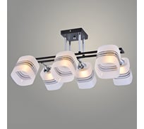 Люстра РОСТОК XA1236B/6 BK+CR черный/хром 6x60W E27 d540 h290 п/м, HN21 988010159