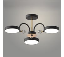 Люстра РОСТОК XI3217/3 BK+GD черный/золото 54W LED 3000-6000K d600 h200, HN22 988029749