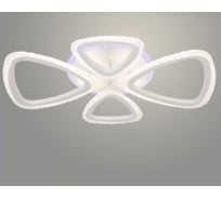 Люстра РОСТОК LI08410/2+2 PR WH белый 80W+7W LED RGB 3000-6500K d590 ПДУ(ИК) диммер, HN23 988032197