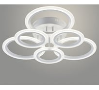 Люстра РОСТОК LI08449C/3+3A PR WT белый 108W LED 3000-6500K d600 ПДУ(ИК) диммер, HN22 988023458