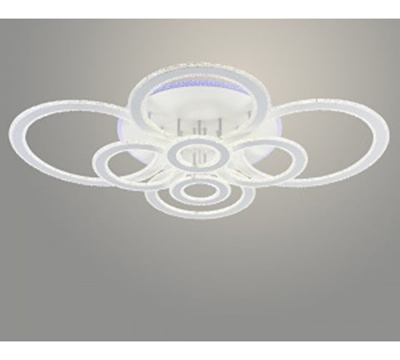 Люстра РОСТОК LI08416/8 PR WH белый 260W+14W LED RGB 3000-6500K d1125 ПДУ(ИК) диммер, HN22 988027653