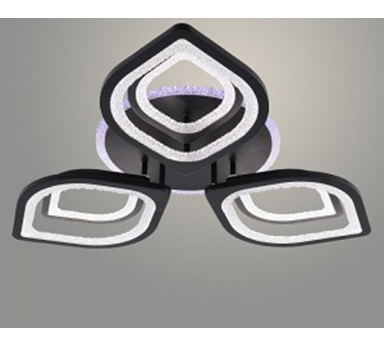 Люстра РОСТОК LI08409/3+3B PR BK черный 150W+8W LED RGB 3000-6500K d720 ПДУ(ИК) диммер, HN22 988027650