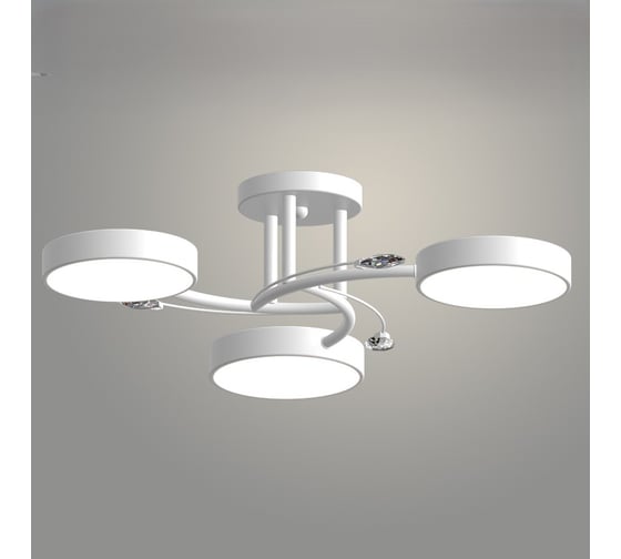 Люстра РОСТОК XI3255/3 WT белый 54W LED 3000-6000K d560 h130, HN23 988371519