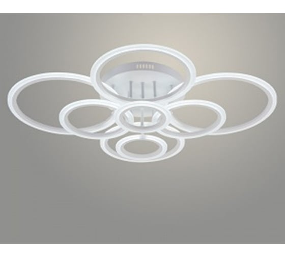 Люстра РОСТОК LI08449C/8 PR WT белый 208W LED 3000-6500K d920 ПДУ(ИК) диммер, HN23 988035397 1