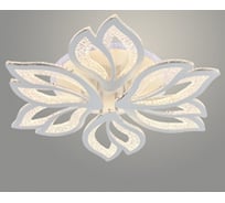 Люстра РОСТОК LI08420/3+3 PR WT белый 132W+8W LED RGB 3000-6500K d615 ПДУ(ИК) диммер, HN23 988369546