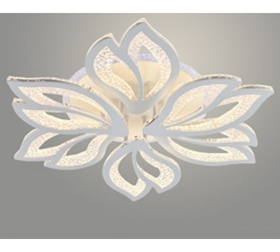 Люстра РОСТОК LI08420/3+3 PR WT белый 132W+8W LED RGB 3000-6500K d615 ПДУ(ИК) диммер, HN23 988369546
