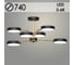 Люстра РОСТОК XI3243/6 BK+FGD черный/золото 108W LED 3000-6000K d740 h260, HN23 988371507 2