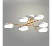 Люстра РОСТОК XI3257/6 WT+FGD белый/золото 108W LED 3000-6000K d810 h150, HN23 988371522