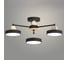 Люстра РОСТОК XI3210/3 BK+WOOD черный/дерево 54W LED 3000-6000K d600 h180, HN22 988029692 1